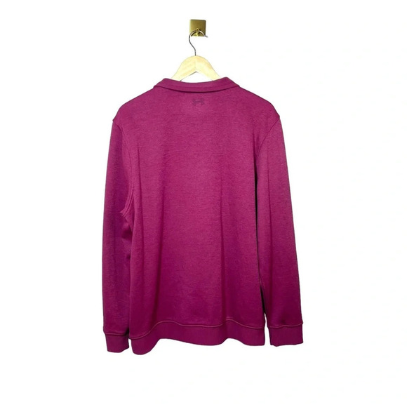 Under Armour Men’s Storm ¼ Zip Fleece Sweater in Dark Pink Size XL - Picture 6 of 12